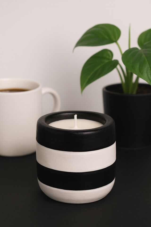 Dekoratif Mum Çizgili