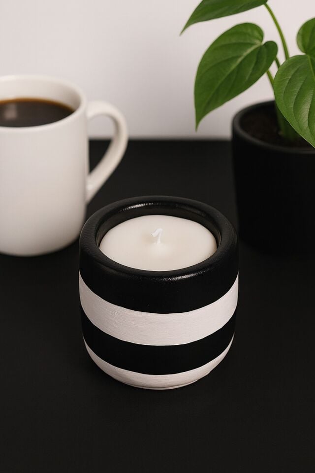 Dekoratif Mum Çizgili