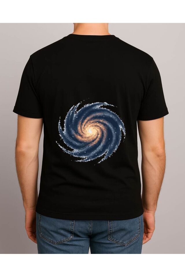Tişört Unisex (Samanyolu) Erkek Si̇yah - S