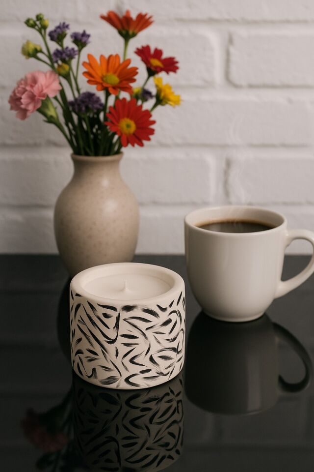 Dekoratif Mum Desenli