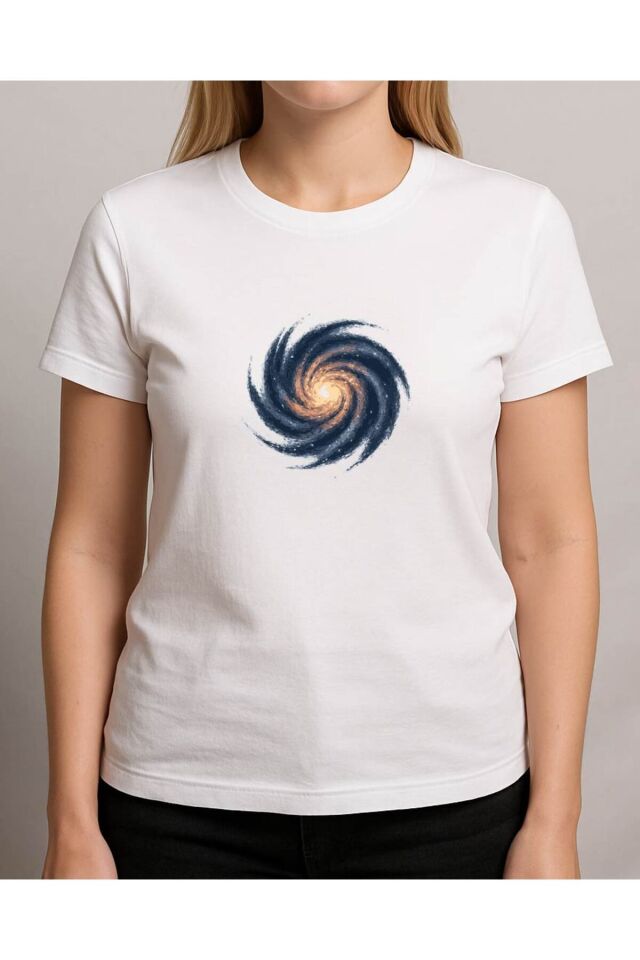 Tişört Unisex (Samanyolu) Kadin Beyaz - XL