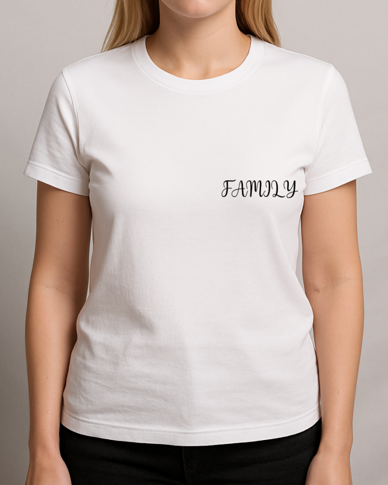 Kendin Tasarla Tişört Kadın-Aile Ağacı