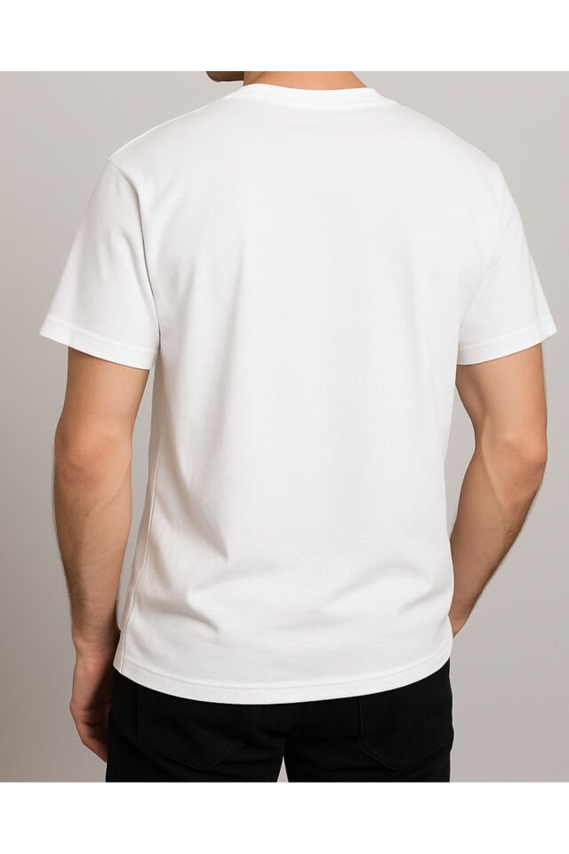 Tişört Unisex (Aslan Coffee) Erkek Beyaz - XL
