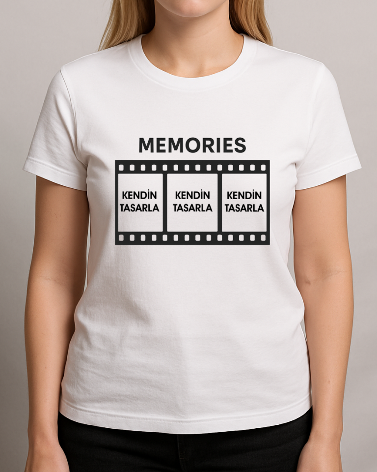 Kendin Tasarla Tişört Kadın-Film Şeridi