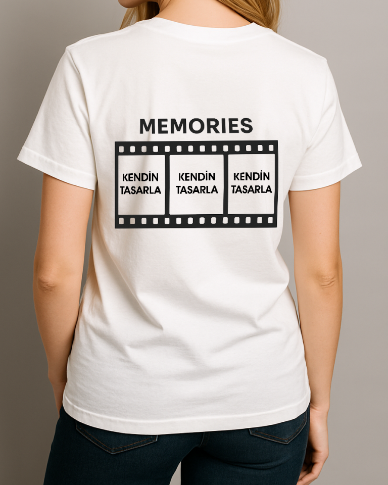 Kendin Tasarla Tişört Kadın-Film Şeridi