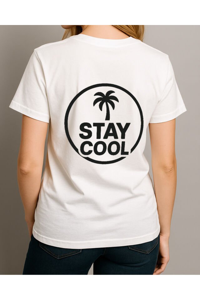 Tişört Unisex (Stay Cool) Kadin Beyaz - 4-5 Yaş