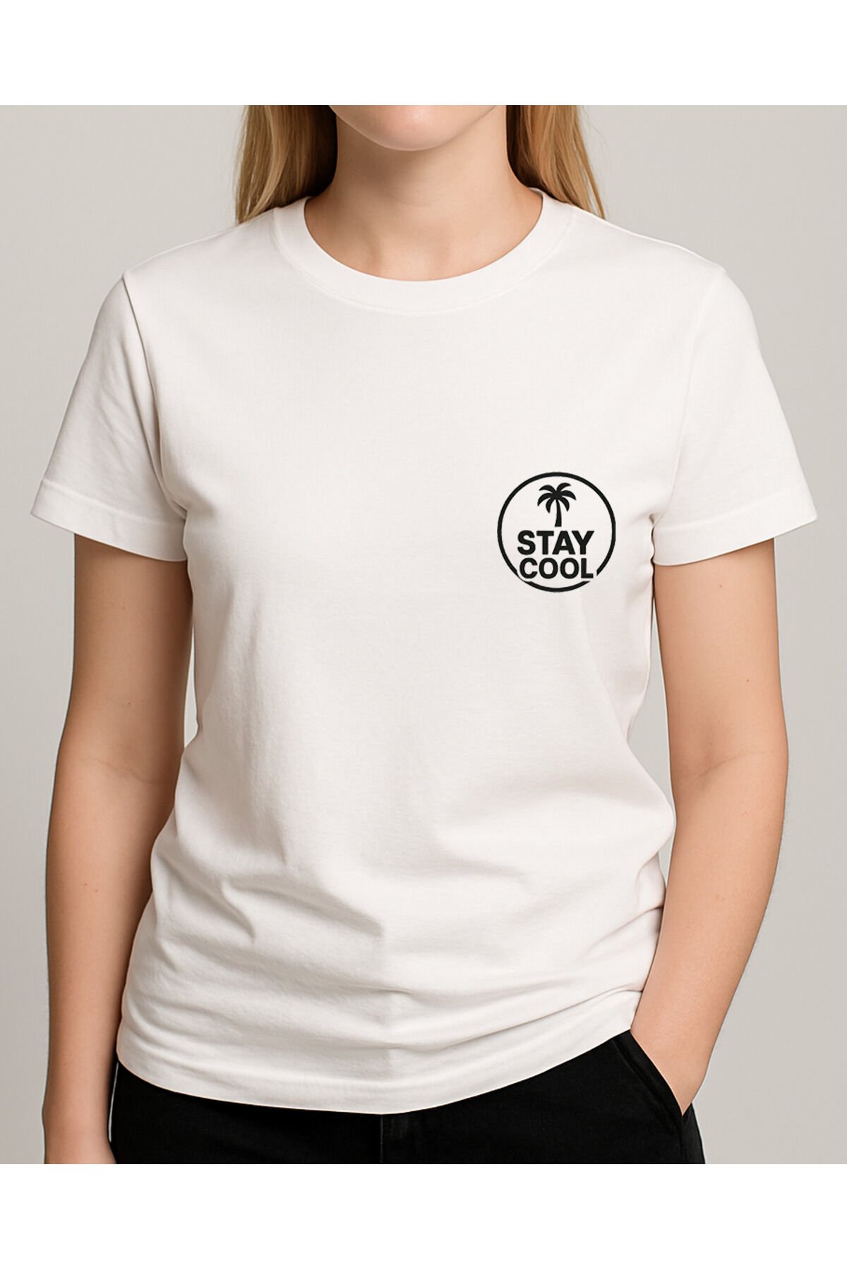 Tişört Unisex (Stay Cool) Kadin Beyaz - 10-11 Yaş