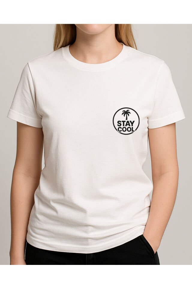 Tişört Unisex (Stay Cool) Kadin Beyaz - M