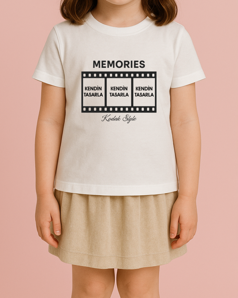 Kendin Tasarla Tişört Kız Çocuk-Film Şeridi