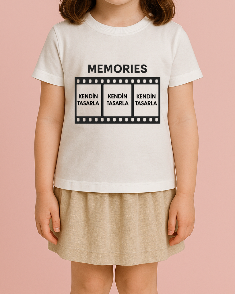 Kendin Tasarla Tişört Kız Çocuk-Film Şeridi