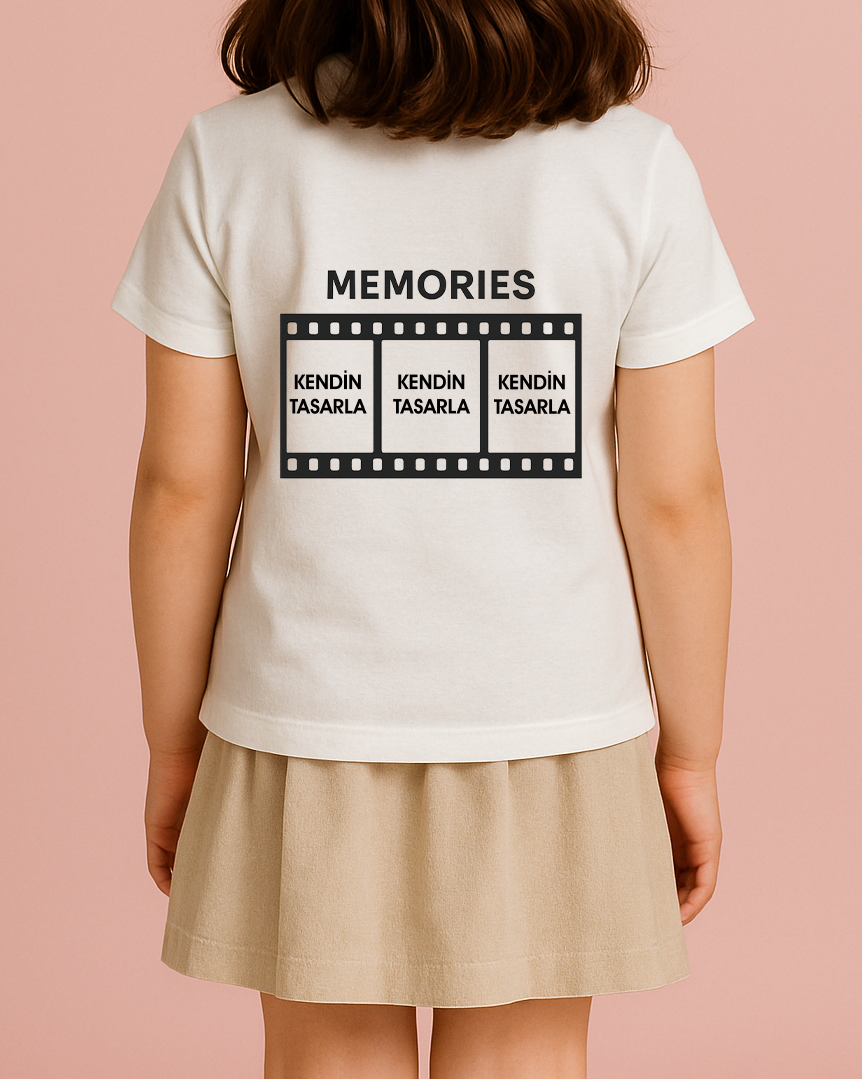 Kendin Tasarla Tişört Kız Çocuk-Film Şeridi