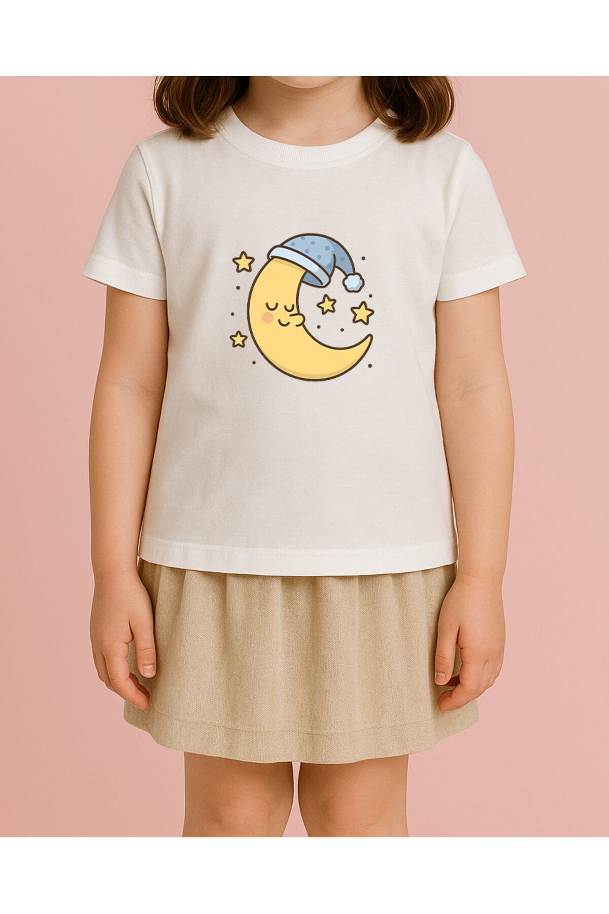 Tişört Unisex Çocuk (Aydede) Kiz Beyaz - 10-11 Yaş