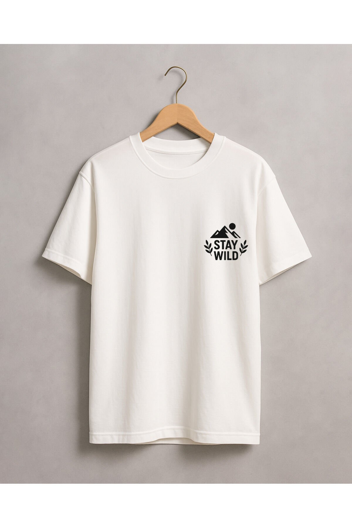 Tişört Unisex Çocuk (Stay Wıld 2) Kiz Beyaz - 10-11 Yaş