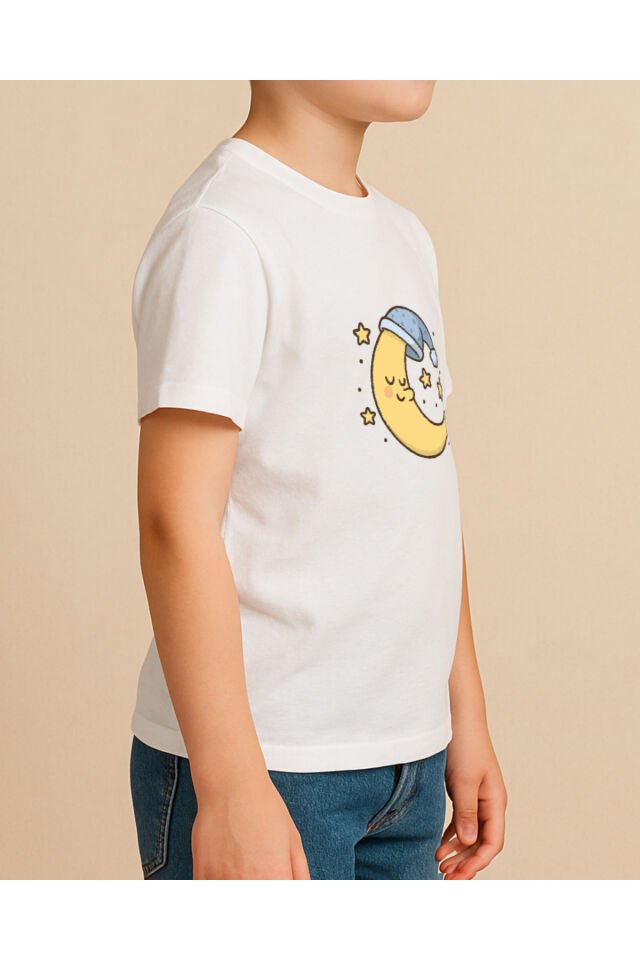 Tişört Unisex Çocuk (Aydede) Erkek Beyaz - 10-11 Yaş